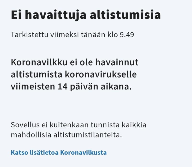 Viikonlopun tehtävä: tsekkaa koronavilkkusi
